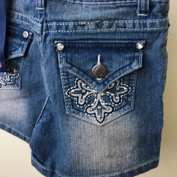 MISS JEANS NWT GIRLS JEAN DENIM SHORTS BLUE CASUAL BOTTOMS SCHOOL FALL SIZE 5 - Picture 5 of 9